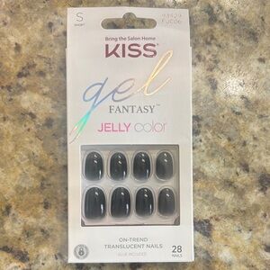 KISS Gel Fantasy Jelly Color Nails - Sleek Black